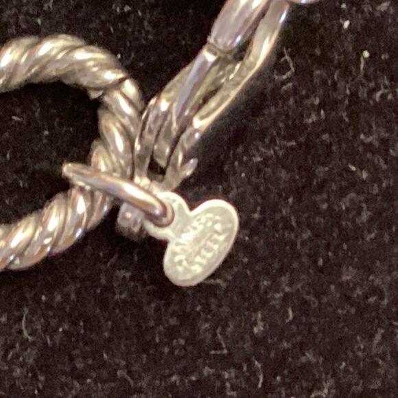 Silvertone Twisted Rope Link Necklace in Stainless Steel - Picture 8 of 8